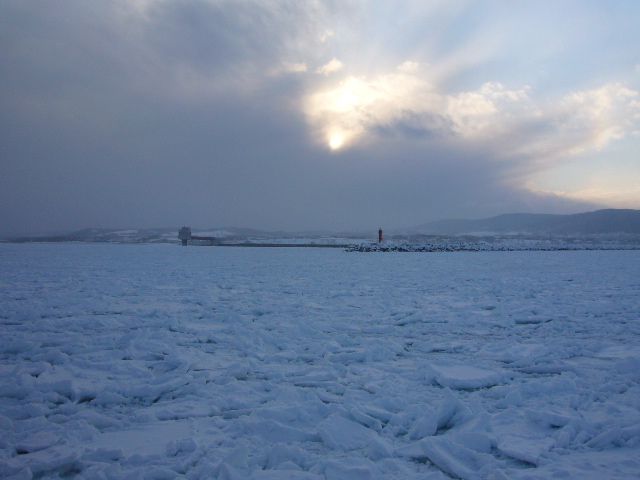 オホーツク海の流氷