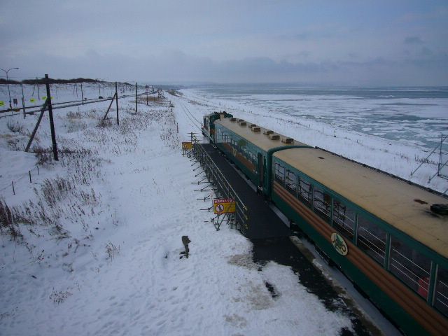 冬のオホーツク海