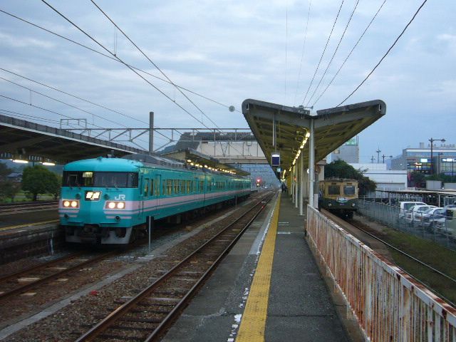 紀勢線１１７系と紀州鉄道キハ６０３