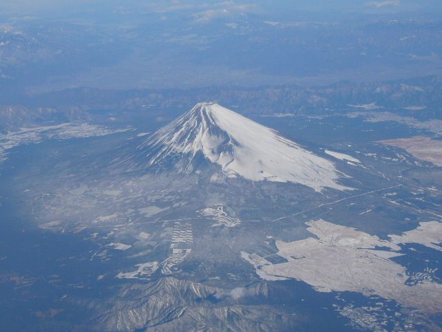 冬晴れの富士山