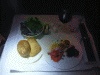 ＥＫ３２２便の機内食