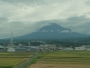 笠雲がかかった富士山
